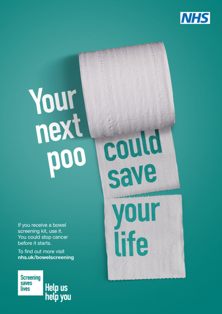 Your next poo could save your life poster